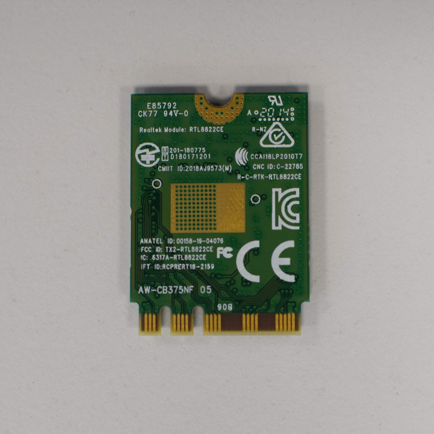 Realtek RTL8822CE M.2 Network Card Dual Band 802.11ac WiFi Bluetooth 5.0 Adapter